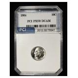 1964 ROOSEVELT DIME PCI PERFECT GEM PROOF DCAM