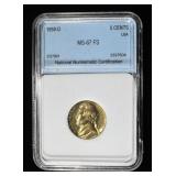 1959-D JEFFERSON NICKEL NNC SUPERB GEM BU FS