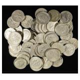 (50) 90% SILVER ROOSEVELT DIMES