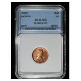 1969-S MEMORIAL CENT MINT ERROR NNC SUPERB GEM+ BU