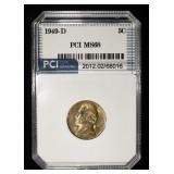 1949-D JEFFERSON NICKEL PCI SUPERB GEM+ BU