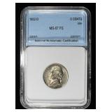 1952-D JEFFERSON NICKEL NNC SUPERB GEM BU FS