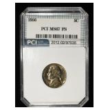 1956 JEFFERSON NICKEL PCI SUPERB GEM BU FS