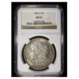 1885-S MORGAN DOLLAR NGC AU-53