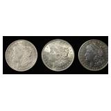 1921-P,D,S MORGAN DOLLARS
