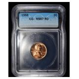 1956 WHEAT CENT ICG MS67 RD