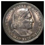 1893 COLUMBIAN COMMEM HALF DOLLAR CH BU