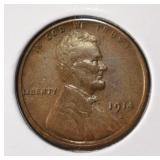 1914-S WHEAT CENT XF