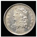1835 BUST HALF DIME AU