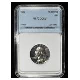 1963 WASHINGTON QUARTER NNC PERFECT GEM PROOF DCAM