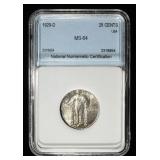 1929-D STANDING LIBERTY QUARTER NNC CH/GEM BU