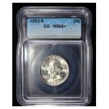 1952-S WASHINTON QUARTER ICGS MS66+