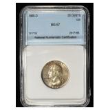 1960-D WASHINGTON QUARTER NNC SUPERB GEM BU