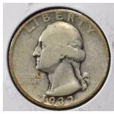 1932-D WASHINGTON QUARTER FINE