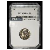 1941 JEFFERSON NICKEL PCI SUPERB GEM BU FS