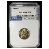 1948-S JEFFERSON NICKEL PCI SUPERB GEM BU FS