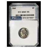 1948 JEFFERSON NICKEL PCI SUPERB GEM BU FS