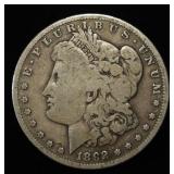 1892-S MORGAN DOLLAR VG