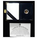2002 1/10TH OZ GOLD $5 AMERICAN EAGLE PROOF