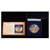 2001 AMERICAN SILVER EAGLE PAINTED