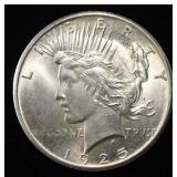 1925 PEACE DOLLAR GEM BU