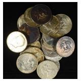 (20) 40% SILVER KENNEDY HALF DOLLARS