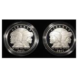 (2) 2011-P $1 UNITED STATES ARMY PR COMMEM