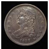 1837 BUST HALF DOLLAR CH AU
