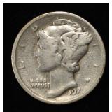 1921 MERCURY DIME XF
