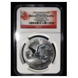2014 BALD EAGLE 1 OZ 0.999 SILVER ROUND NGC
