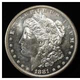 1881-S MORGAN DOLLAR CH/GEM BU