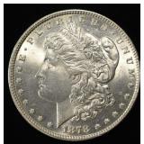 1878 7TF REV 78 MORGAN DOLLAR CH BU