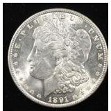 1891 MORGAN DOLLAR CH BU