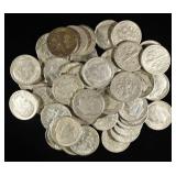 (50) 90% SILVER ROOSEVELT DIMES