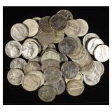 (50) 90% SILVER MERCURY DIMES