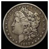 1892-O MORGAN DOLLAR VF
