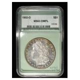 1902-O MORGAN DOLLAR NTC CH BU DMPL