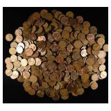 (500) WHEAT CENTS MIXED DATES