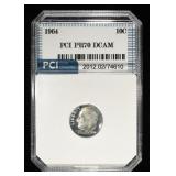 1964 ROOSEVELT DIME PCI PERFECT GEM PROOF DCAM
