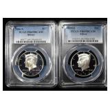 2006-S & 2008-S KENNEDY 50C PCGS SUPERB GEM PROOF