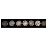 (7) SEATED HALF DIMES