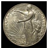 1915-S PAN PAC COMMEM HALF DOLLAR BU