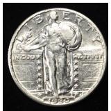1930 STANDING LIBERTY QUARTER AU/BU
