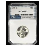 1946-S WASHINGTON QUARTER PCI SUPERB GEM BU