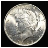1922 PEACE DOLLAR GEM BU