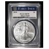 2018 AMERICAN SILVER EAGLE PCGS MS70