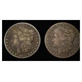 1883-S & 1884-S MORGAN DOLLARS VF