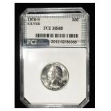 1976 SILVER WASHINGTON QUARTER PCI SUPERB GEM+ BU