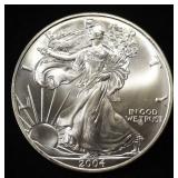 2004 AMERICAN SILVER EAGLE