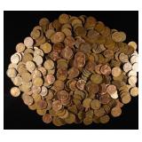 (500) WHEAT CENTS MIXED DATES